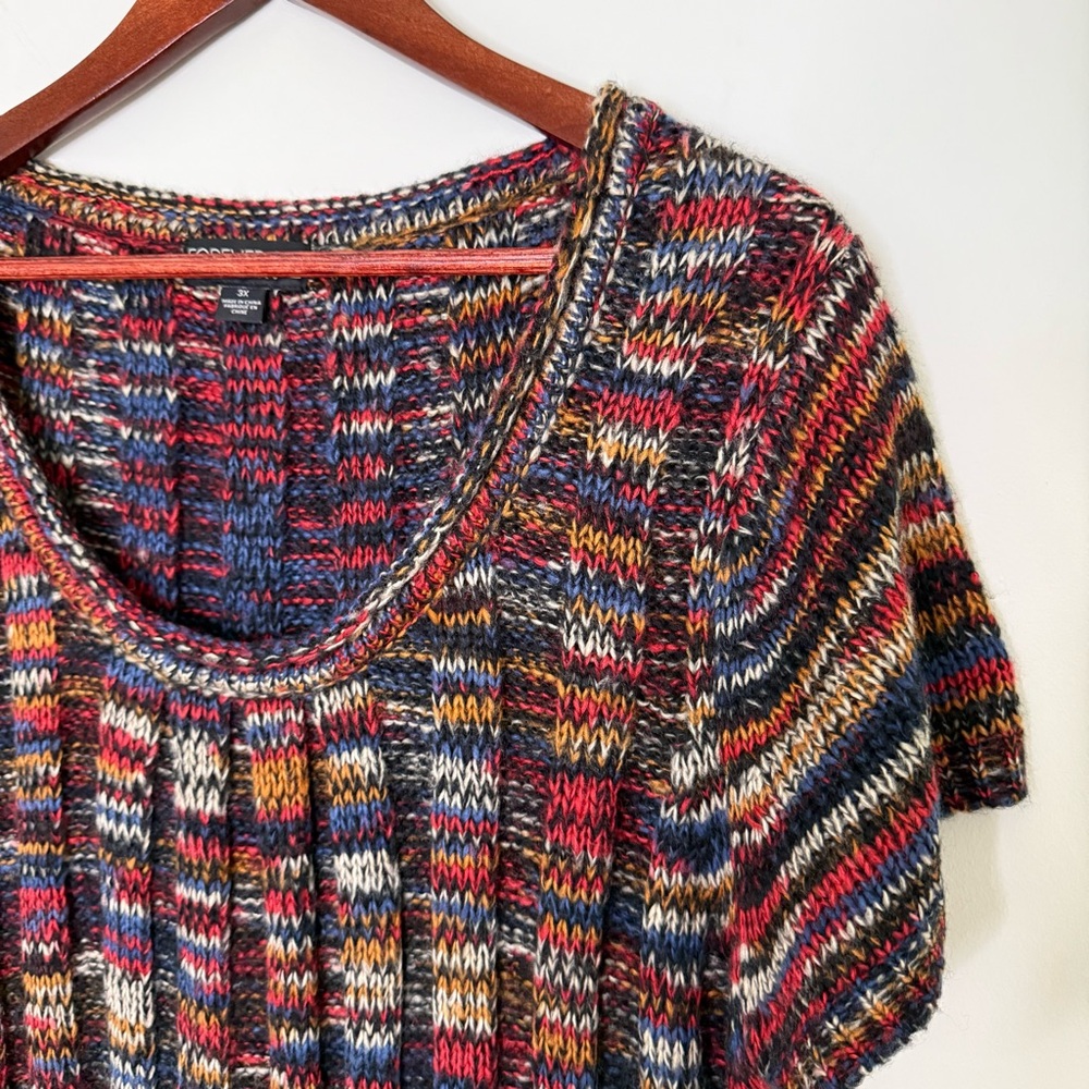 Forever 21 Multicolor Striped Knit Mini Dress - Black, Red, Blue, Tan - Picture 3 of 8